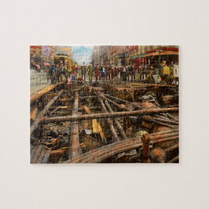 Quebra-cabeça Cidade - NY - labirinto Pipe 1891