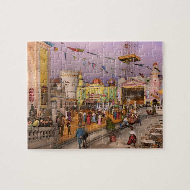 Quebra-cabeça Cidade - NY - Tudo para o seu divertimento 1905 (Horizontal)