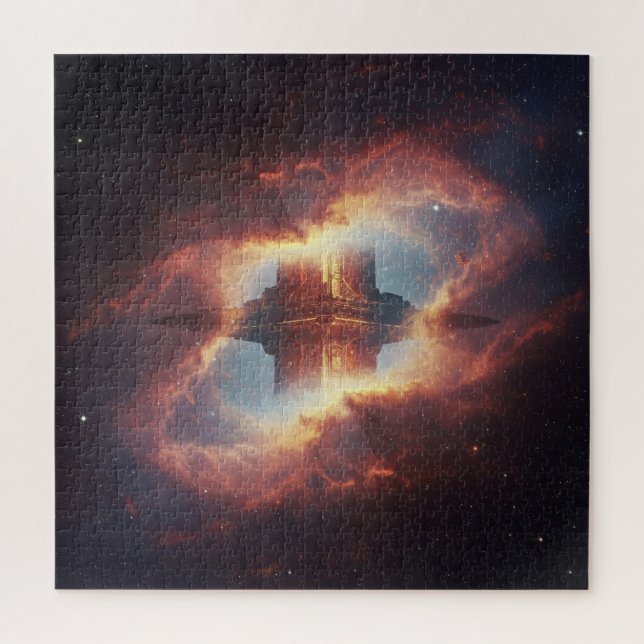 Quebra-cabeça Cidade Oculta em Diferente Realm Universal (Vertical)