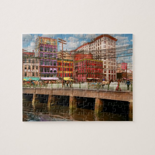 Quebra-cabeça Cidade - Providence RI - Ponte Crawford Street 190 (Horizontal)