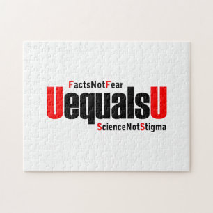 Quebra-cabeça Ciência do HIV UEqualsU não é estigma