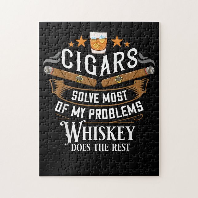 Quebra-cabeça Cigarros Resolvem A Maioria Dos Meus Problemas Whi (Vertical)