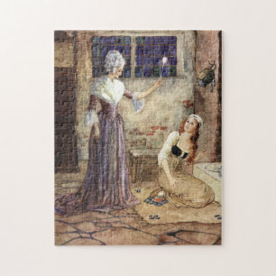 Quebra-cabeça Cinderella e madrinha feericamente - Millicent
