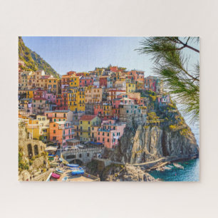 Quebra-cabeça Cinque Terre, Itália, Edifícios Antigos da Vila