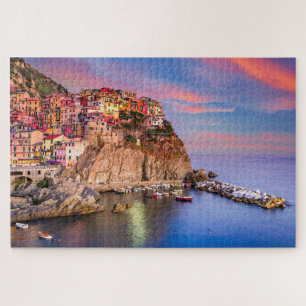 Quebra-cabeça Cinque Terre Itália - Vibrantes Opiniões Costeiras