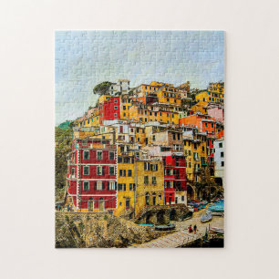 Quebra-cabeça Cinque Terre Liguria Itália Viagem Europa