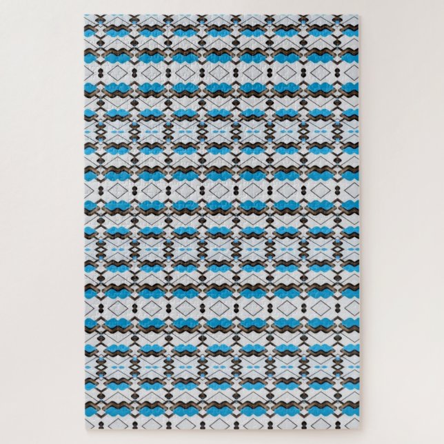 Quebra-cabeça Cinza Azul Difícil! (Vertical)