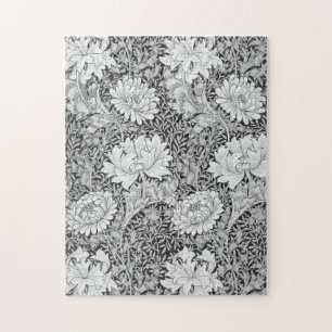 Quebra-cabeça Cinza Chrysanthemum, William Morris