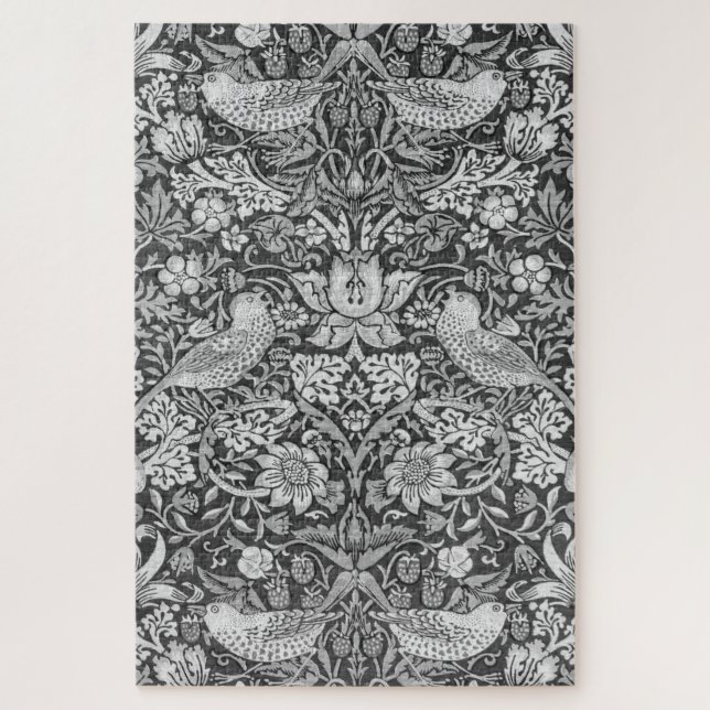 Quebra-cabeça Cinza de Thef de Morango, William Morris (Vertical)