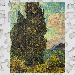 Quebra-cabeça Ciprestes por Vincent van Gogh