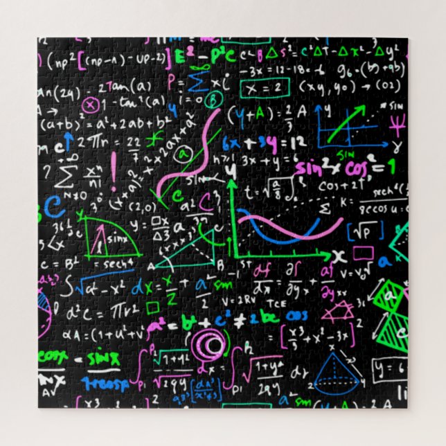 Quebra-cabeça Círculo de educação matemática linear em matemátic (Vertical)