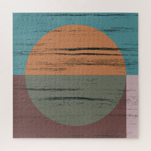 Quebra-cabeça Círculo Laranja E Verde