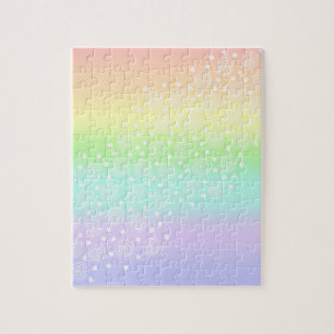 Quebra-cabeça Círculos Arco-Íris de Pastel Desafiando Quebra-c