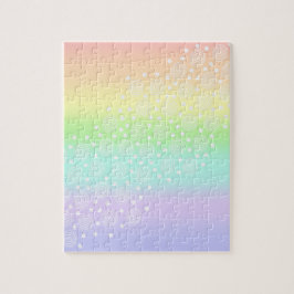 Quebra-cabeça Círculos Arco-Íris de Pastel Desafiando Quebra-cab