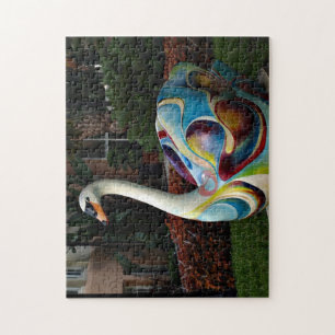 Quebra-cabeça Cisne Colorido