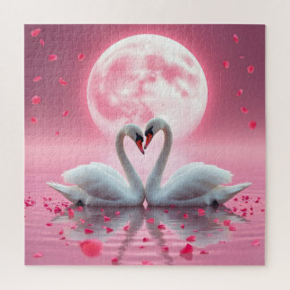 Quebra-cabeça Cisnes em um lago