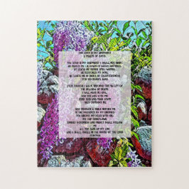 Quebra-cabeça cita bíblica de David Psalm 23