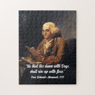 Quebra-cabeça Citação de Benjamin Franklin - Personalize Jigsaw 