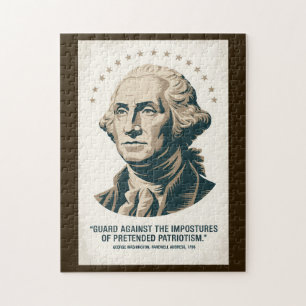 Quebra-cabeça Citação de George Washington Presidente Americano