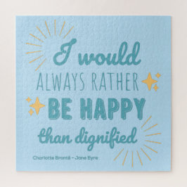 Quebra-cabeça Citação de Jane Eyre I - Edição Azul