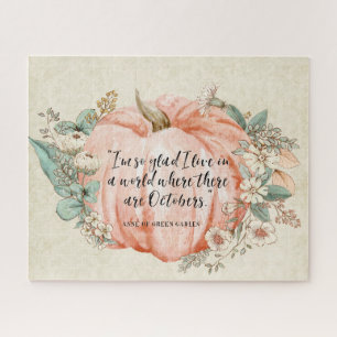 Quebra-cabeça Citação de outubro de Anne of Green Gables