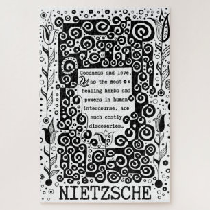 Quebra-cabeça Citação do amor de Deus e do amor de Nietzsche