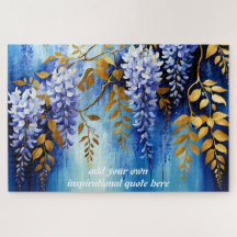 Citação Inspiradora Personalizada de Wisteria Azul