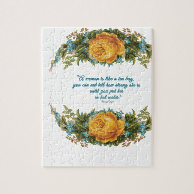 Quebra-cabeça Citação Inspirativa para as Mulheres por Nancy Rea (Vertical)