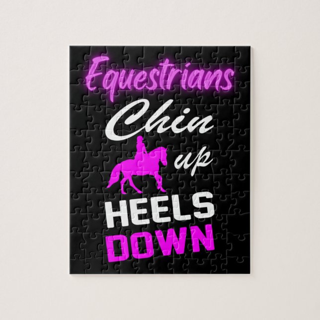 Quebra-cabeça Citações de Equitação Equestre (Vertical)