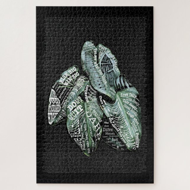 Quebra-cabeça Citações de LIFE Motivacional Inspiracional (Vertical)