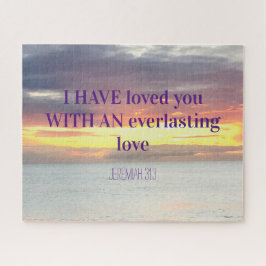 Quebra-cabeça Citações inspiradoras Bíblia Verso Sunset Cristão