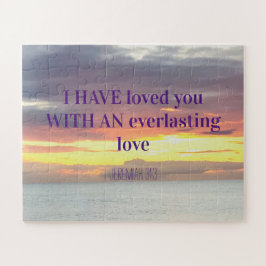 Quebra-cabeça Citações inspiradoras Bíblia Verso Sunset Cristão