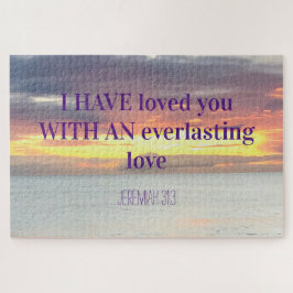 Quebra-cabeça Citações inspiradoras Bíblia Verso Sunset Cristão