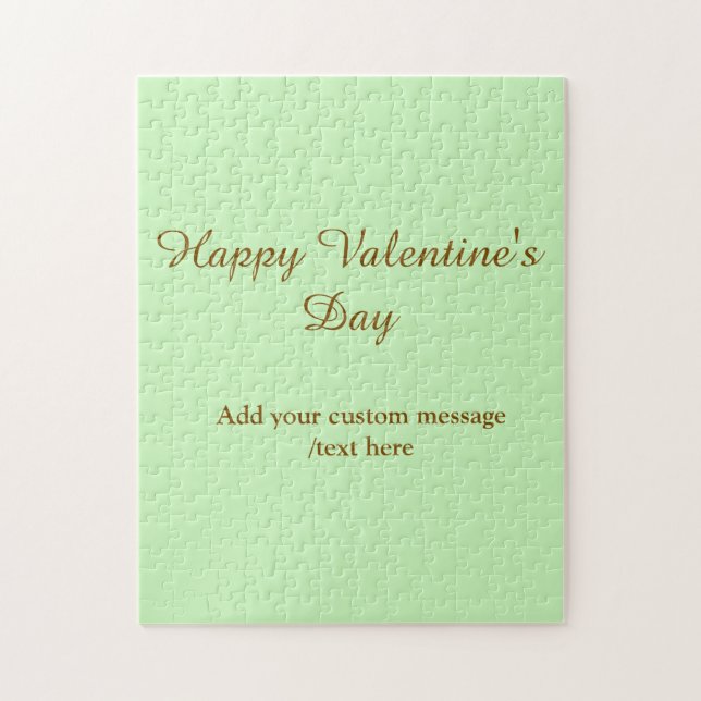 Quebra-cabeça Citrus green brown happy Valentine's day simple  (Vertical)