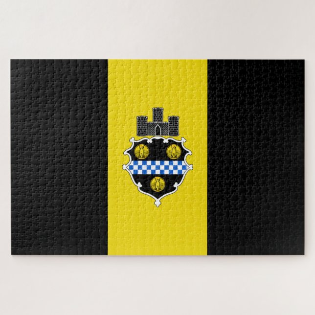 Quebra-cabeça City Flag de Pittsburgh (Pensilvânia) (Horizontal)