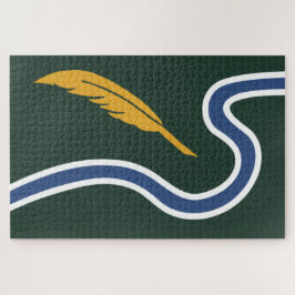 Quebra-cabeça City Flag of Northampton (Massachusetts, EUA)