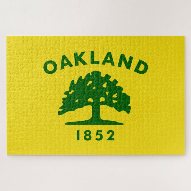 Quebra-cabeça City Flag of Oakland (Califórnia) (Horizontal)