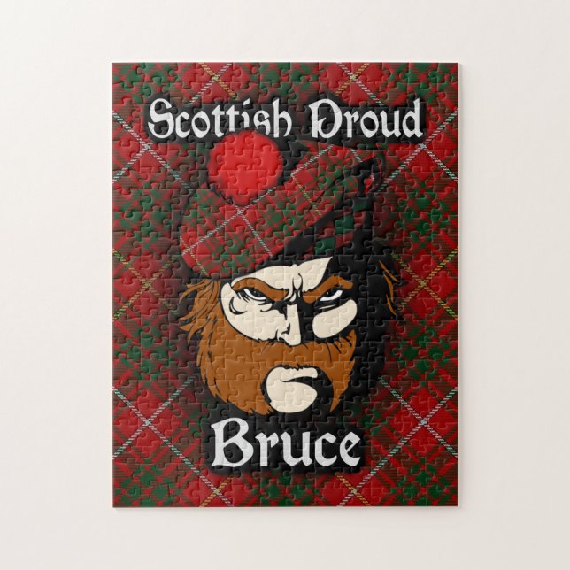 Quebra-cabeça Clan Bruce Scottish Proud Tartan (Vertical)