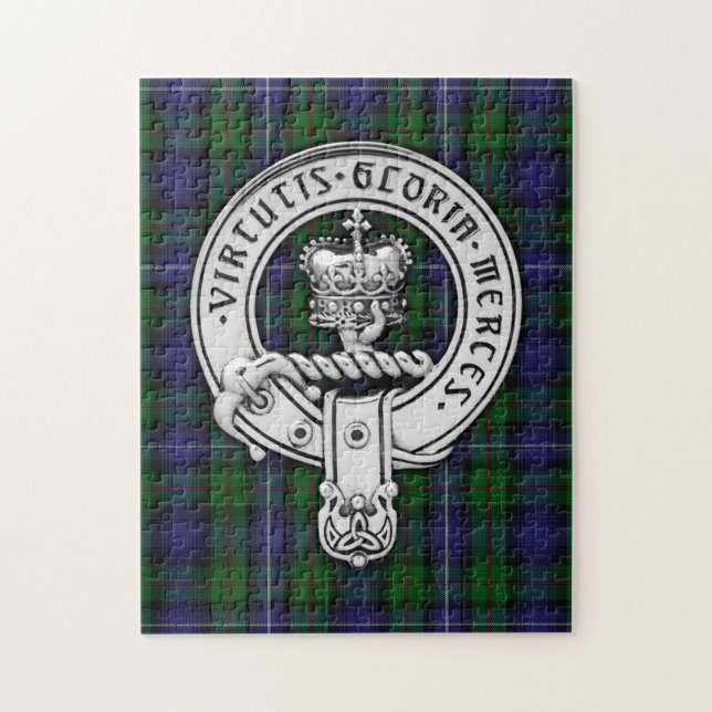 Quebra-cabeça Clan Donnachaidh (Robertson) Crest/Hunting Tartan (Vertical)