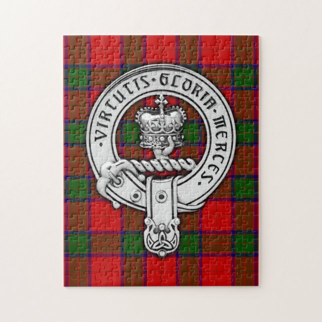 Quebra-cabeça Clan Donnachaidh (Robertson) Crest & Tartan (Vertical)