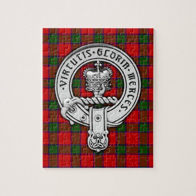 Quebra-cabeça Clan Donnachaidh (Robertson) Crest & Tartan (Vertical)