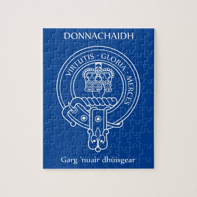 Quebra-cabeça Clan Donnachaidh (Robertson) Crest & War Cry (Vertical)