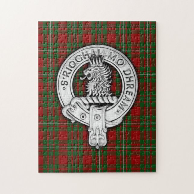 Quebra-cabeça Clan MacGregor Crest & Tartan (Vertical)