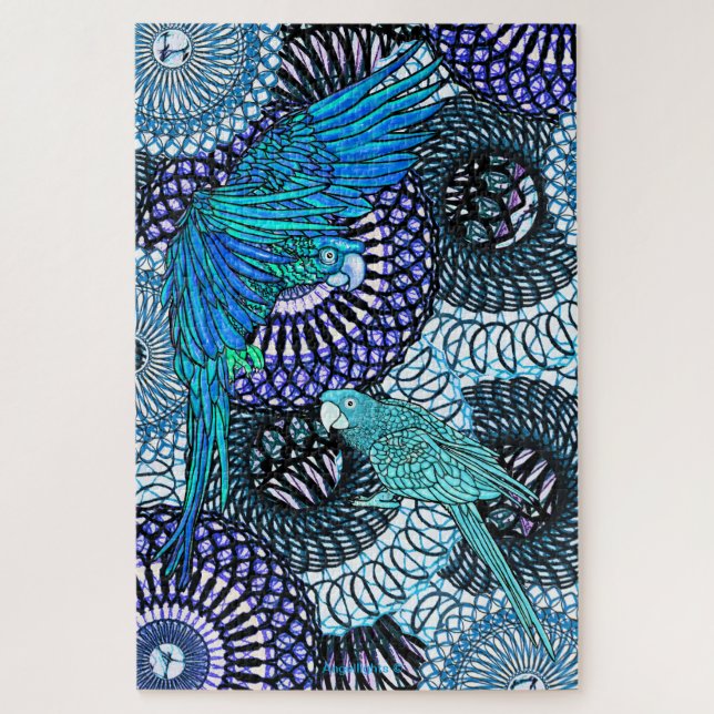 Quebra-cabeça Claridade do papagaio (Vertical)