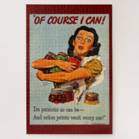 Claro Que Posso! Vintage WWII Propaganda Poster