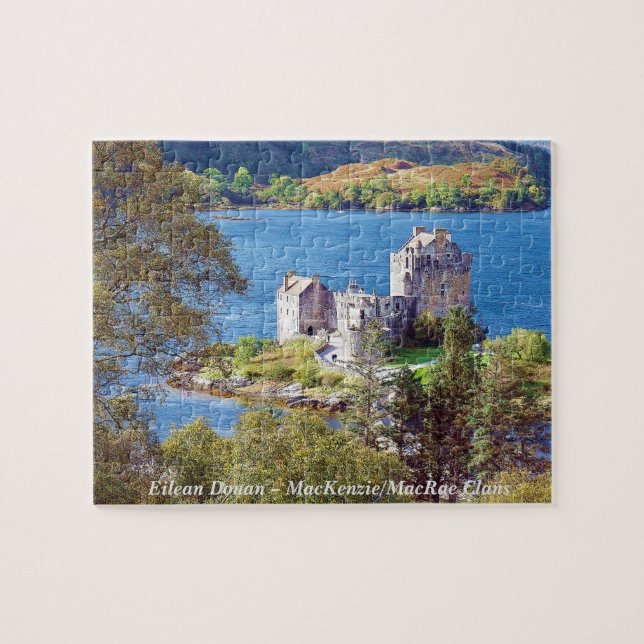 Quebra-cabeça Clãs Eilean Donan da Escócia - MacKenzie/MacRae (Horizontal)