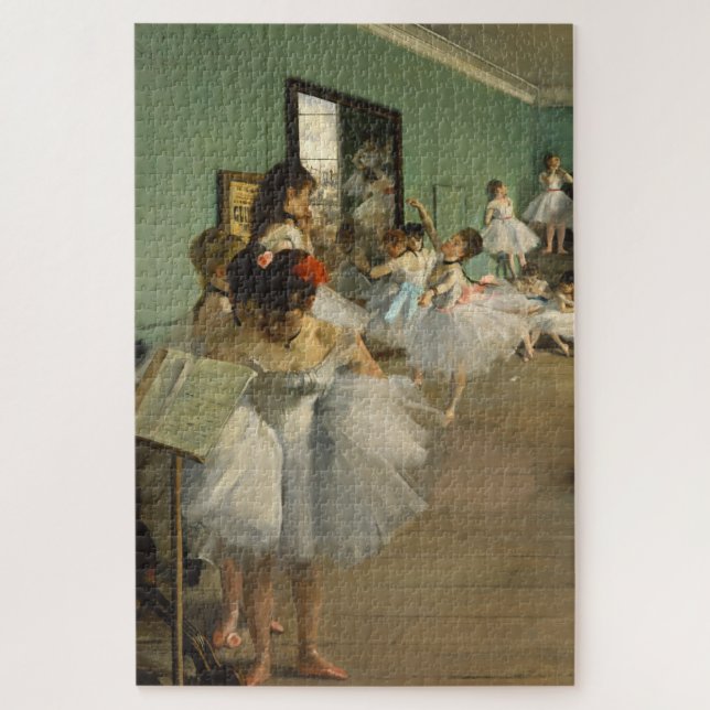 Quebra-cabeça Classe de dança - Edgar Degas - Dançarino Balé (Vertical)