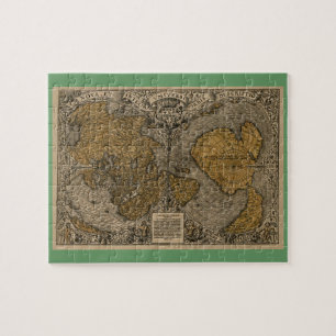 Quebra-cabeça Classic 1531 - Mapa mundial antigo de Oronce Fine