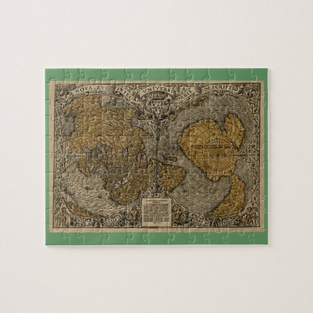 Quebra-cabeça Classic 1531 - Mapa mundial antigo de Oronce Fine (Horizontal)