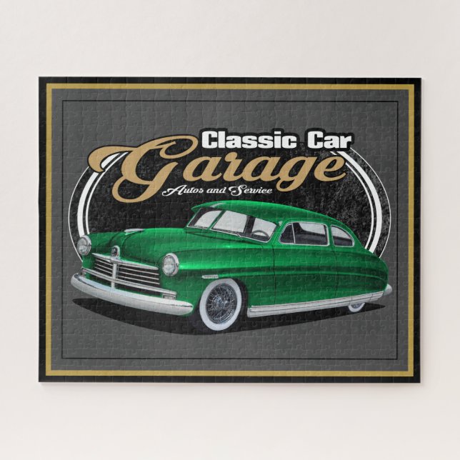 Quebra-cabeça Classic Car Garage Hudson (Horizontal)